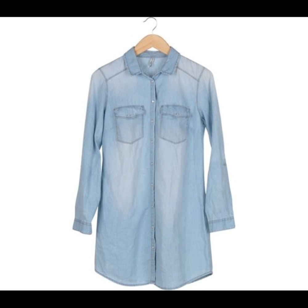 🔥LASTDAY🔥Longline denim shirt/tunic/dress